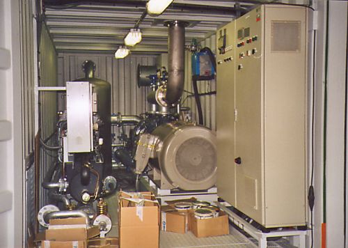 RVS 316 L drukvaten (filters) in een gecoat stalen frame, 36 kB